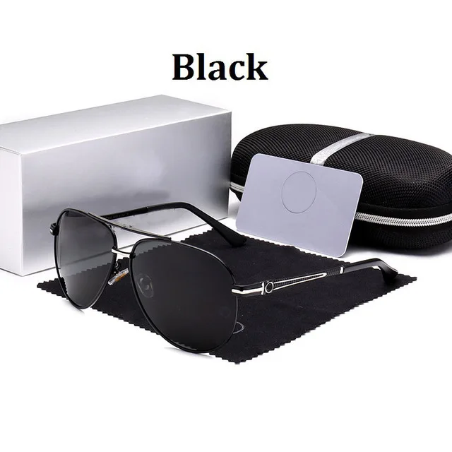 

Polarized Sunglasses Men Brand Designer Pilot Male Sun Glasses For Driving Mercedes GLASSES Eyewear Shades With Case 749