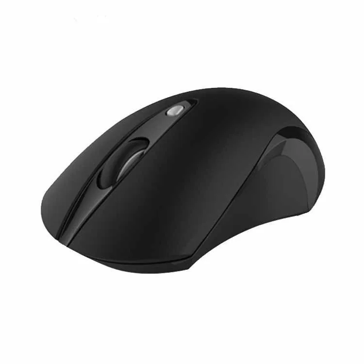 SeenDa 2.4G Wireless Mouse Slient Button Optical Mice for Laptop Noiseless Vertical Mouse for PC Computer - Color: Black