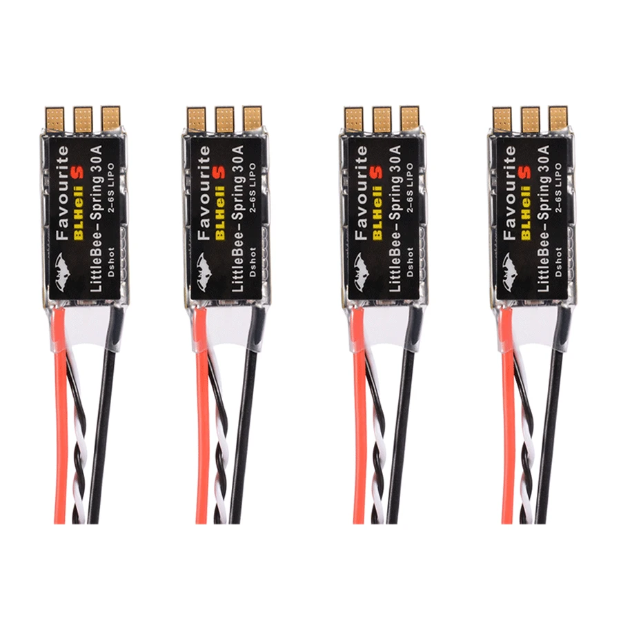 

4pcs/Lot Little Bee Little BLHeli_S 30A ESC OPTO Electronic Speed Controller 2-6S Brushless for FPV Helicopter Quadcopter Drones