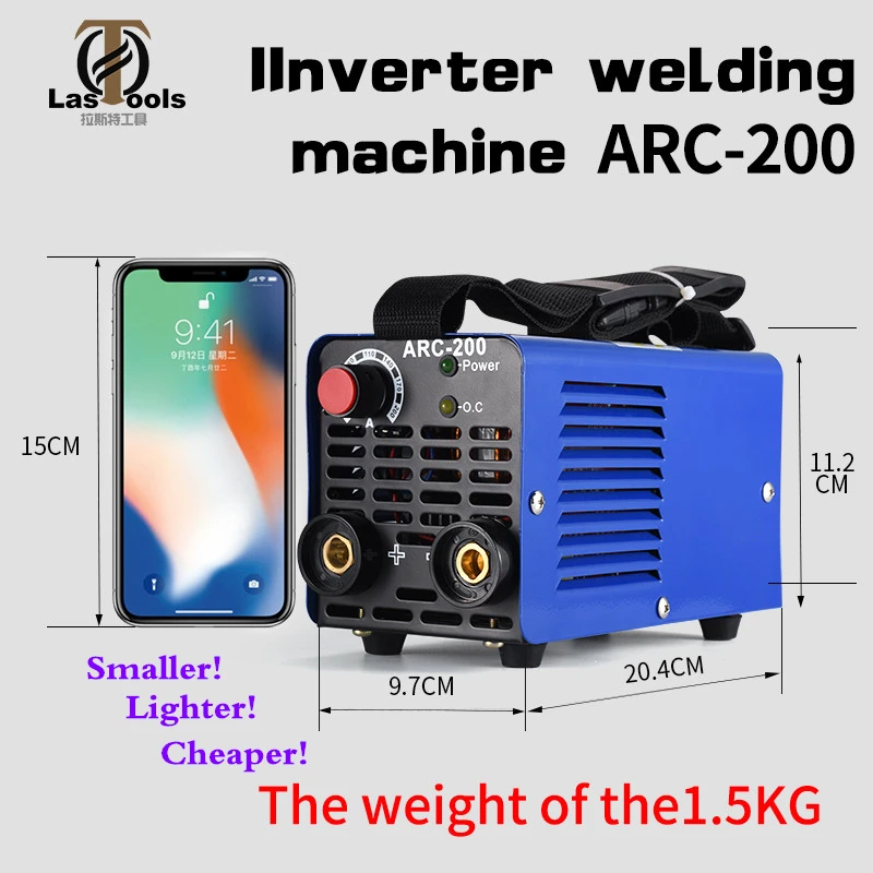 

New Zx7-200 Dc Inverter ARC Manual Welding Machine Welding Tools for Home Beginner Lightweight Efficient Power Stabilized Weld