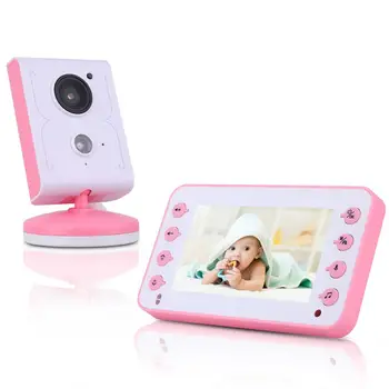

Babyfoon video baby monitor camera bebe naninha 4.3 inch TFT LCD IR Night Vision 2 way talk 8 Lullabies Temperature Monitor