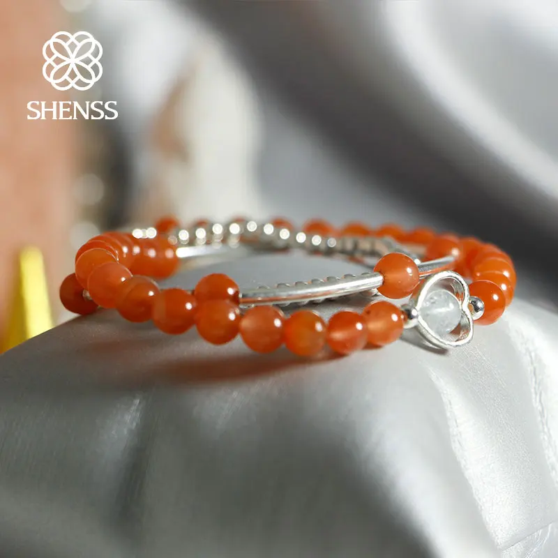 

SHENSS Original Natural Crystal Bracelet Only Multi-layer Elastic Bracelet For Women Girls SC0011