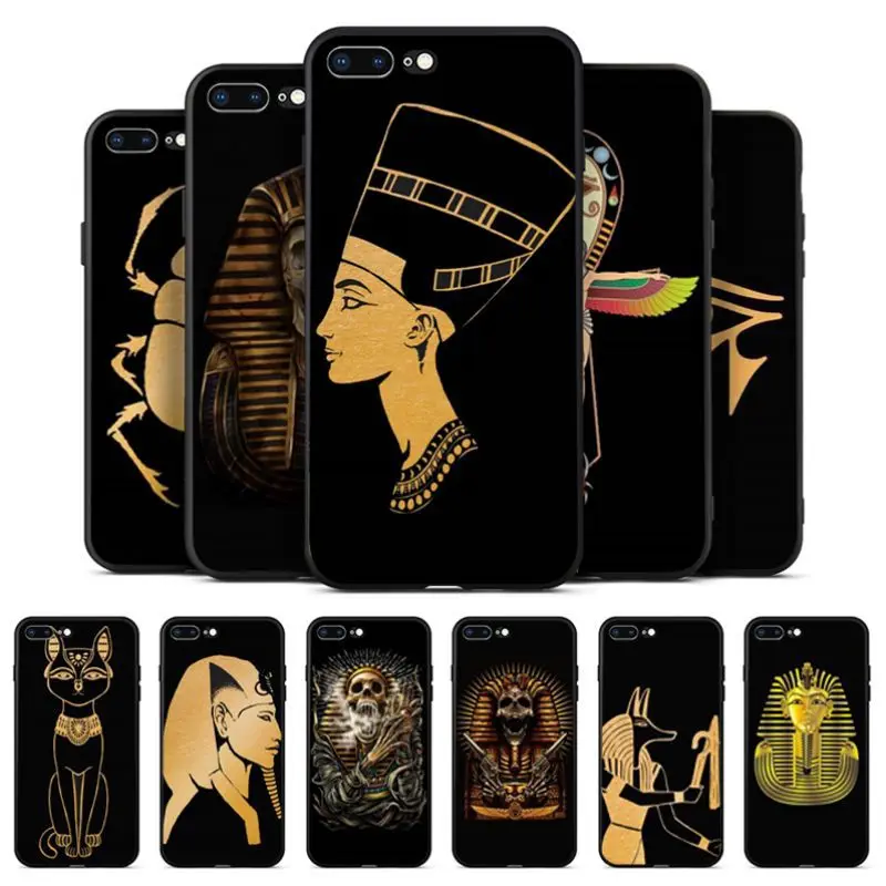 Babaite Egypt Nefertiti Anubis anch чехлы для телефонов оболочка задняя крышка iPhone 8 7 6 6S Plus X XS MAX 5