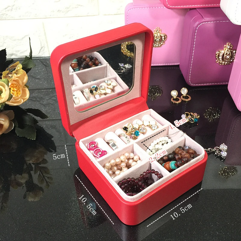 Jewellery Box Jewelry Display Storage Jewelry Organizer Packaging Ring Box sieraden doos Earring Holder rangement boite bijoux