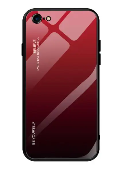 Градиентный чехол из закаленного стекла для iphone 11 por Max 6 6S 7 8 Plus для iphone X XR XS Max чехол для телефона s защитный чехол - Цвет: MKL4