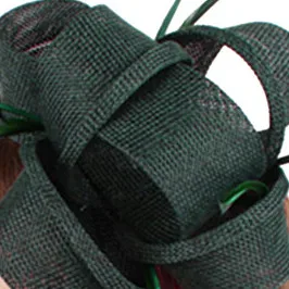 dark green Ярко-розовая имитация Sinamay Женская Очаровательная Свадебная шляпка с свадебный головной убор с пером Женские коктейльные головные уборы или несколько цветов - Цвет: dark green