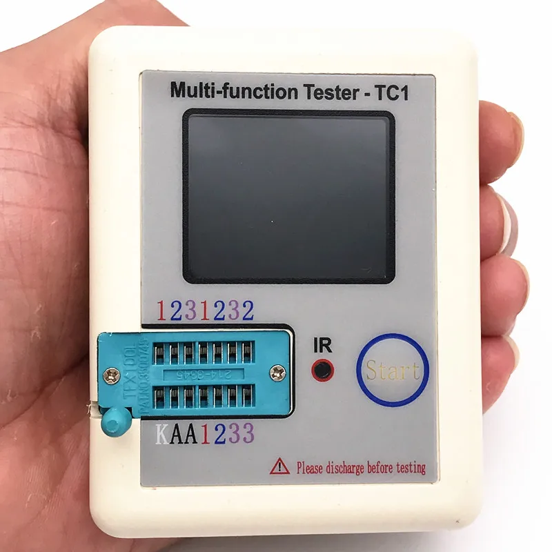 2017 LCR-TC1 Транзистор тестер TFT Диод Триод измеритель емкости LCR ESR NPN PNP mosfet