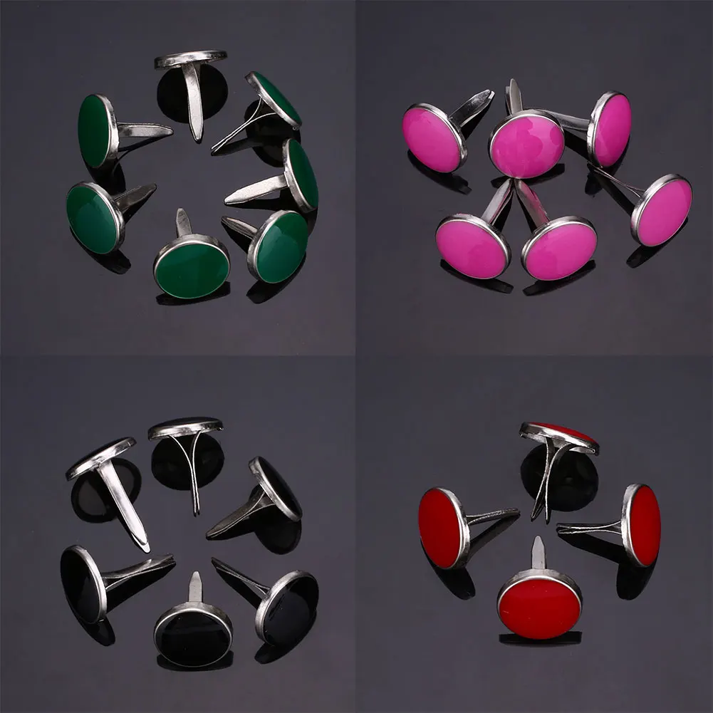 

DIY 50PCS Round Scrapbooking Fastener Brads Rivets Embellishment Decoration 9 color