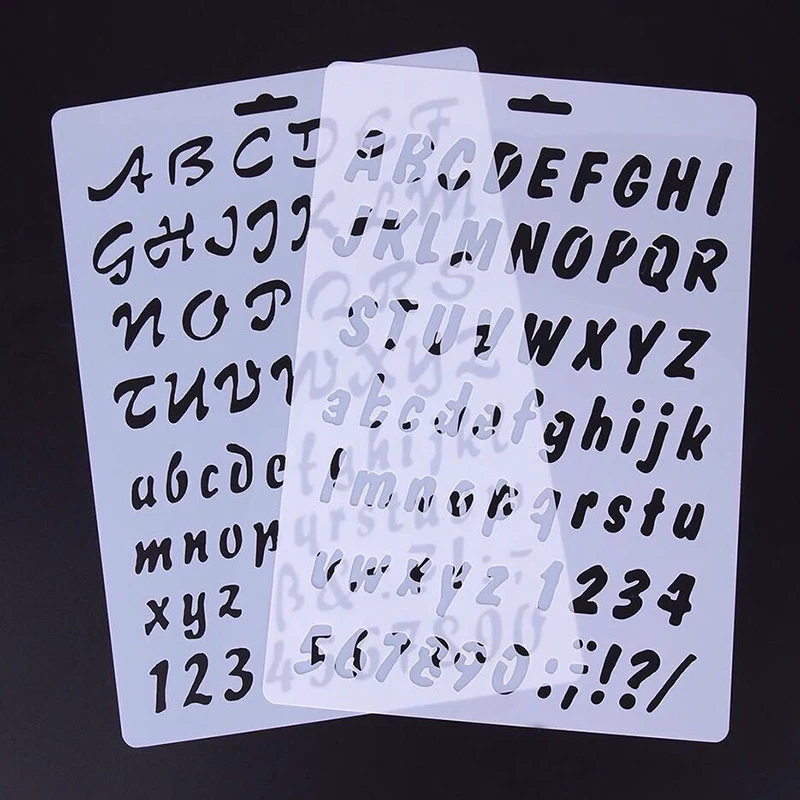 number cake stencil template mold numeral alphabet letter fondant cake