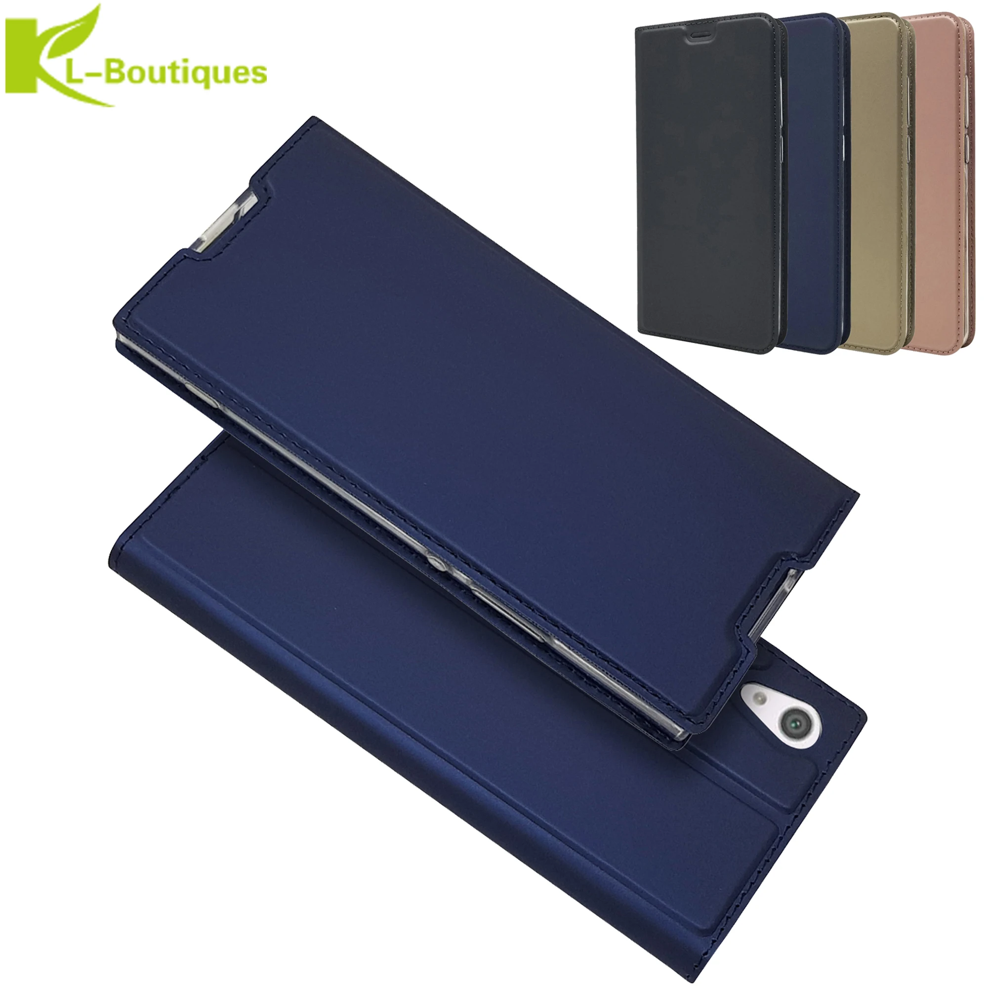 Кожаный чехол Etui для Coque sony Xperia L1 L2 XA1 Plus X XA XZ2 XZ3 Ultre XZ XZ1 Compact XZ2 Premium XZ3 Z5 Mini XZS