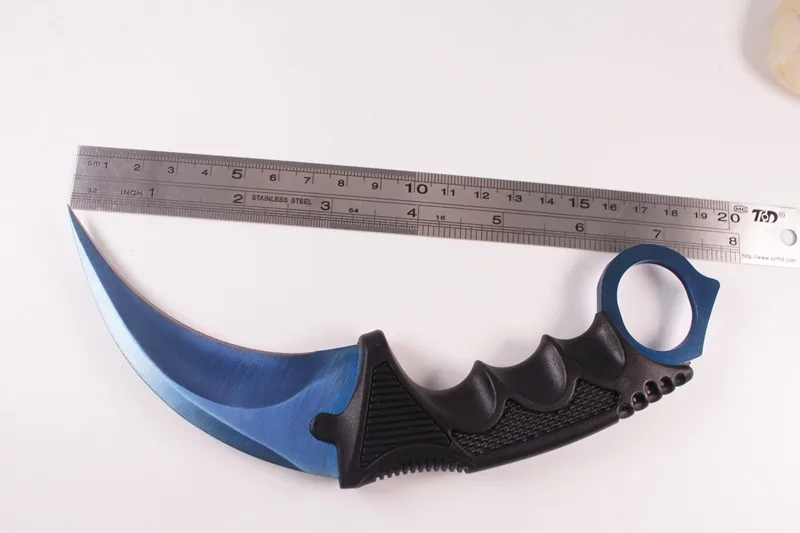 CS Cold CSGO karambit нож Тактический охотничий нож Открытый походный Карманный стальной фиксированный нож ножи для выживания спасательные инструменты edc