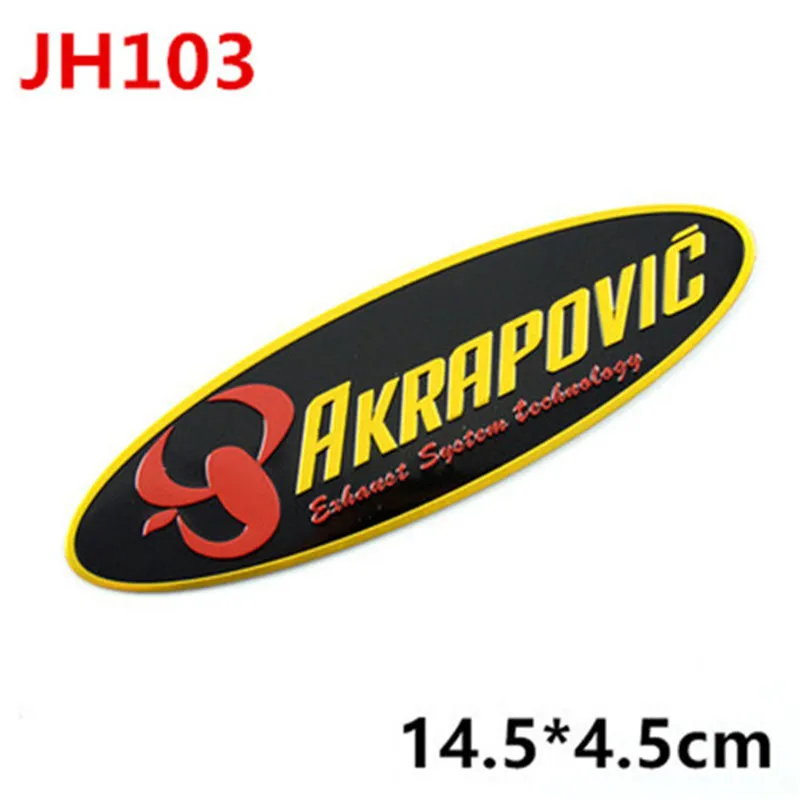 JH103 3D алюминиевый сплав автомобиля MIVV AR YOSHIMURA стикер Leovince CBR Twobrothers AKRAPOVIC Стрелка Мотоцикл Глушитель выхлопная наклейка на трубы - Цвет: JH103