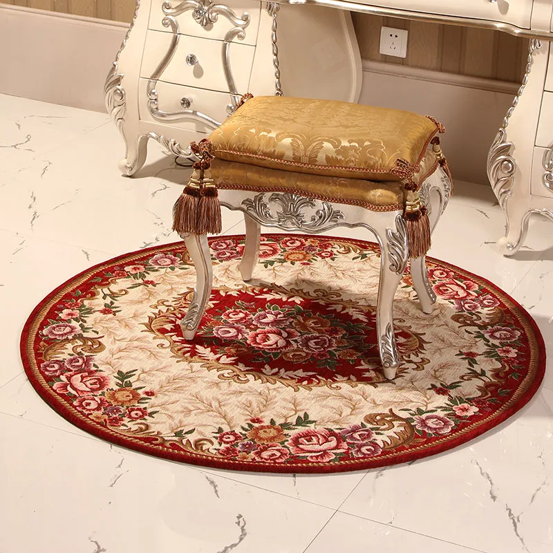 

Luxury European Carpets Classical Style Fashion Floral Carpet Modern Pattern Absorbent Non-slip Mat for Living room Badroom Mats