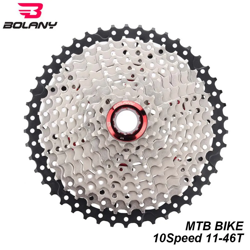 BOLANY Cassette 10 скоростей Звездочка 10 s 11-46 T горный велосипед MTB Кассетный Маховик для Shimano Sram велосипед запчасти - Цвет: 10S 11 to 46T