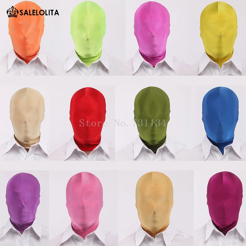 

Halloween Fantastic Unicolor Unisex Lycra Spandex Hoods