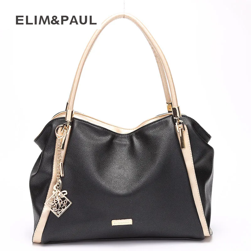 ELIM&PAUL Women Shoulder Bags Fashion PU Leather Crossbody Bag Female