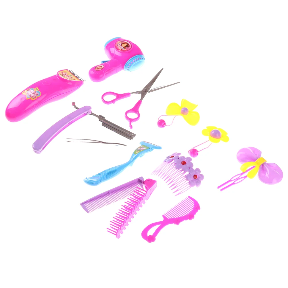1SET Simulation Dressing Table Hairdressing Kits Preschool Kids Gift Toy Game Pretend Play