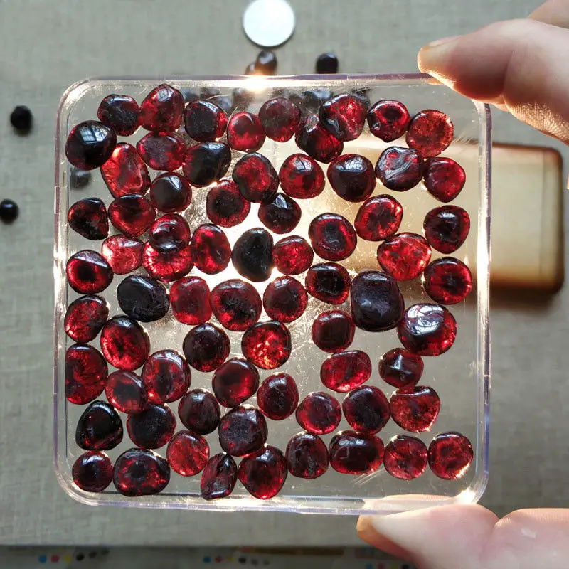 50 г натуральный красный гранат полированный кристалл кварца камень Гравий драгоценный камень Исцеление E04 натуральные камни и минералы