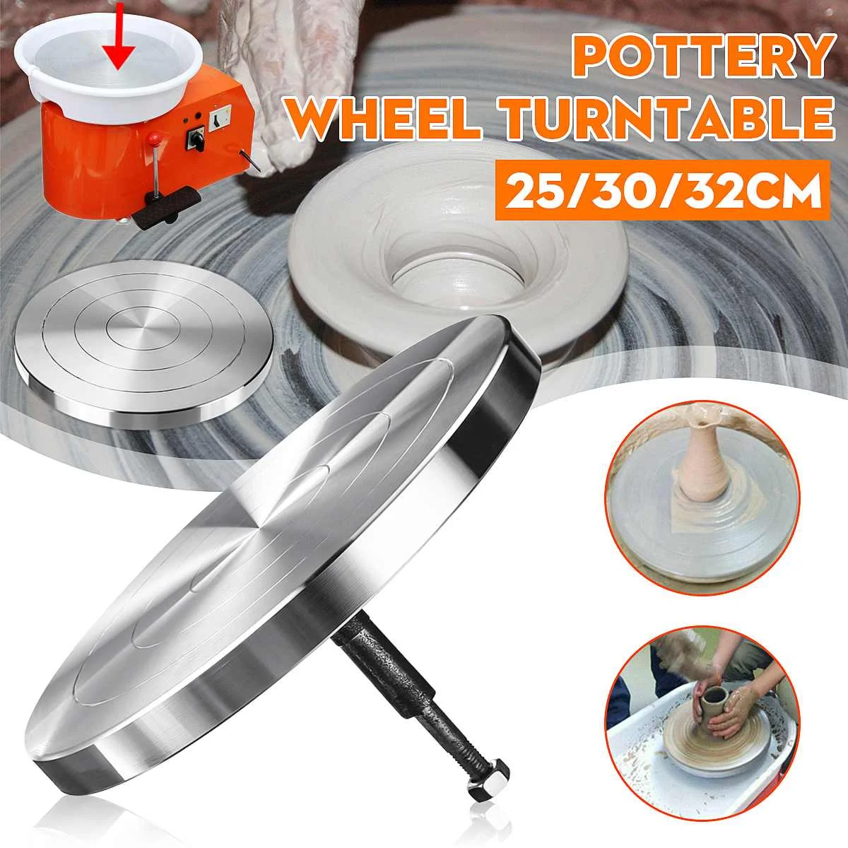 

25/30/32CM Pottery Wheel Turntable Turnplate Clay Sculpture Modelling for Ceramic Machine
