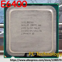 Процессор Intel Original Core 2 Duo E6400 настольный процессор Процессор 2 м Кэш, 2,13 ГГц, 1066 мГц ФСБ в течение 1 дня