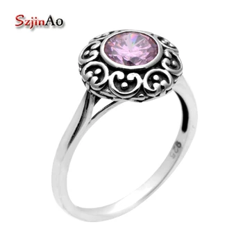 

Szjinao Fashion Rings for Participants In 2020 Set/Victoria Pink Cubic Zirconia Ring Engagement and Wedding Ring Set For Women
