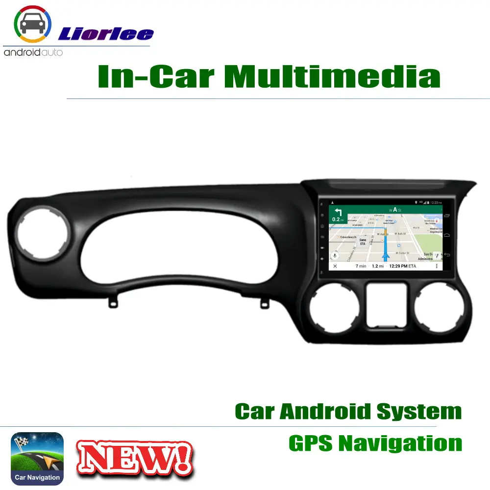 Discount 10.1" HD 1080P IPS LCD Screen Android 8 Core For Jeep Wrangler 2011~2018 Car Radio BT 3G/4G WIFI AUX USB GPS Navi Multimedia 3