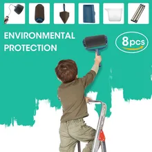 Multifunctional Household Use Wall Decorative Seamless Paint Roller Brush Handle DIY Home Office Wall Runner Paint Tools Set Multifunctional Household Use Wall Decorative Seamless Paint Roller Brush Handle DIY Home Office Wall Runner Paint Tools Set