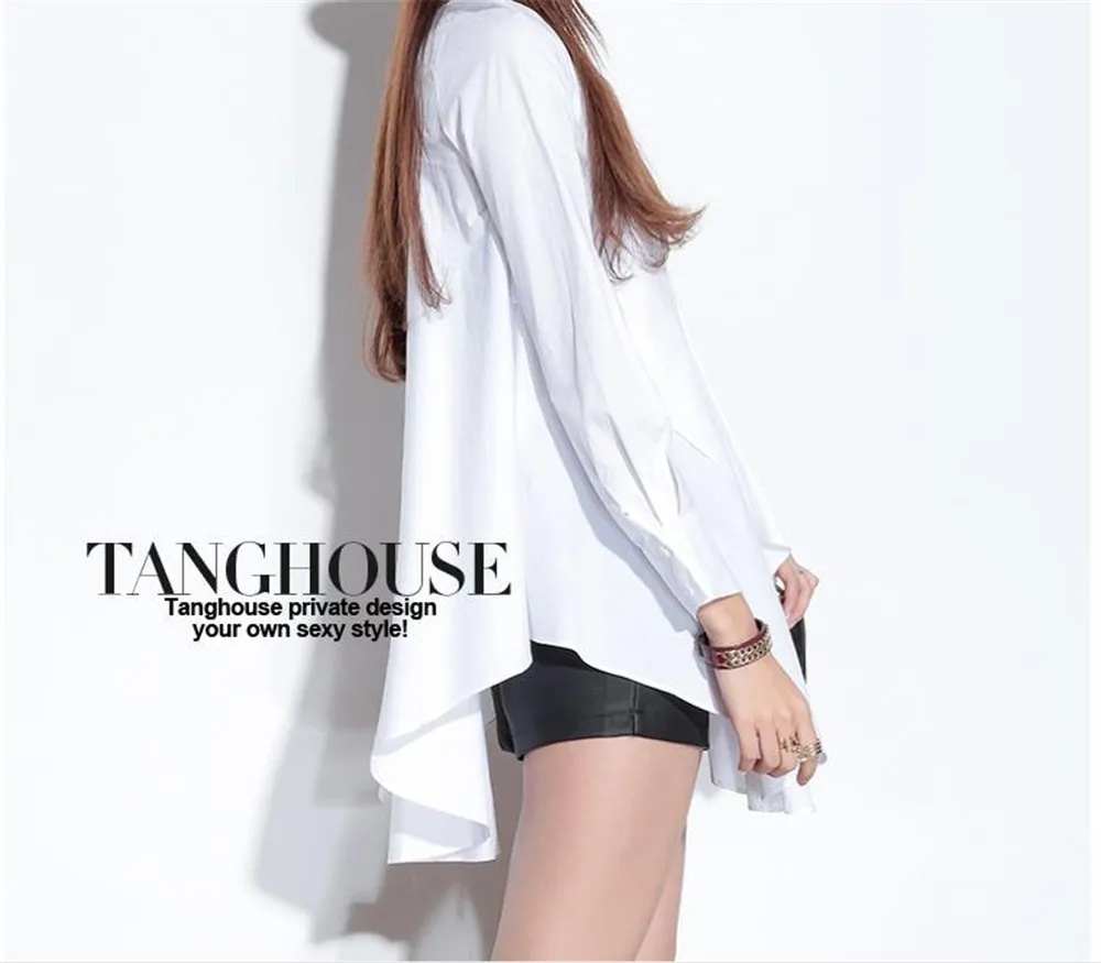 Plus size L-3XL Autumn Chiffon Loose Blouse Women Fake 2 PCS Clothing Long Sleeve Casual Shirt Casual Oversized Top (12)