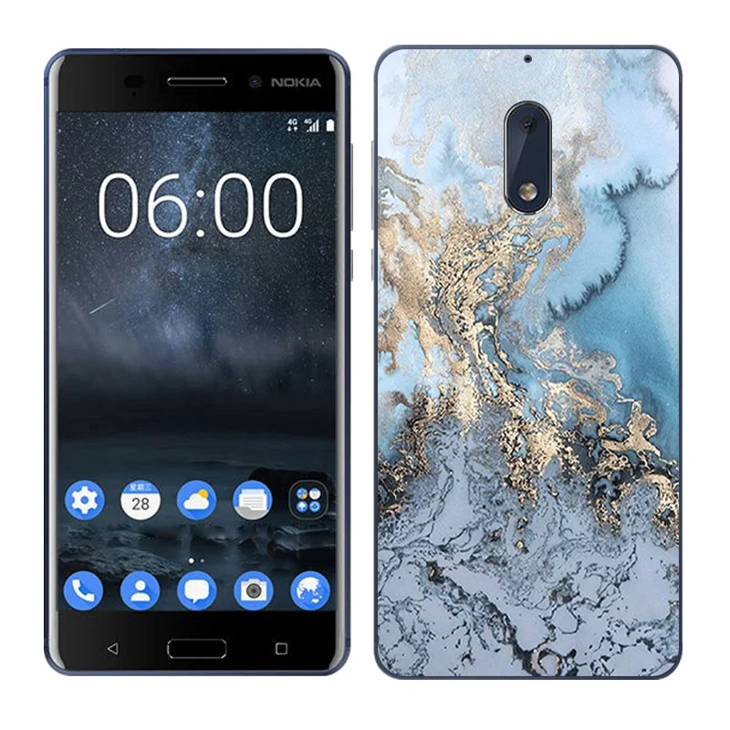 Чехол для Nokia 6 Six, мягкий силиконовый чехол из ТПУ с рисунком Пейзажа для Nokia 6, защитные чехлы обложки для телефонов Nokia6, чехол - Цвет: 07