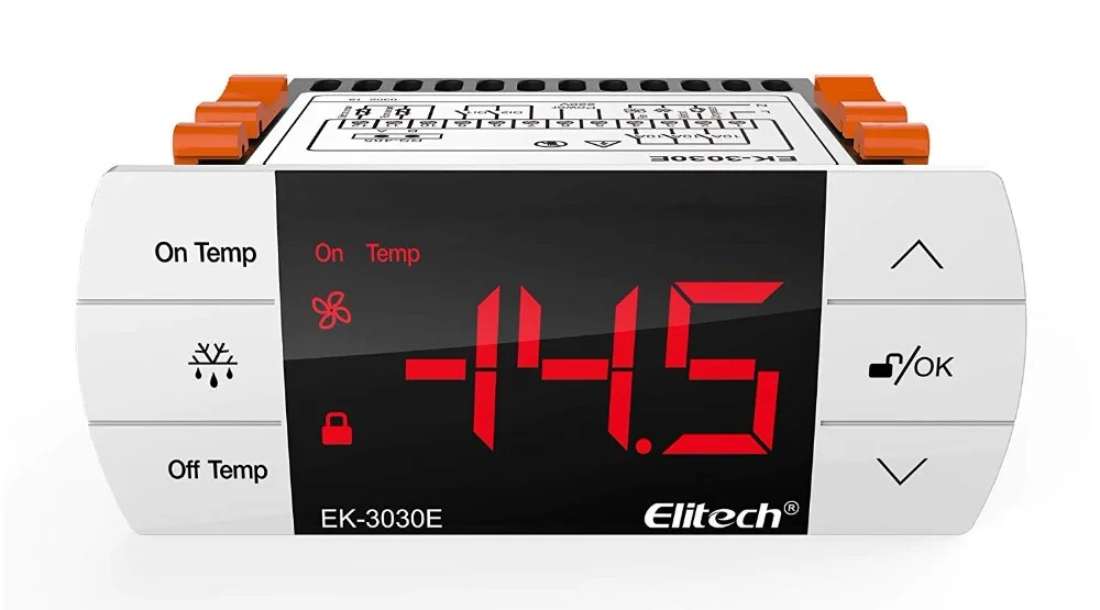 Elitech EK-3030E Температура контроллер термостат с Сенсор для великобритании и Европы 220V