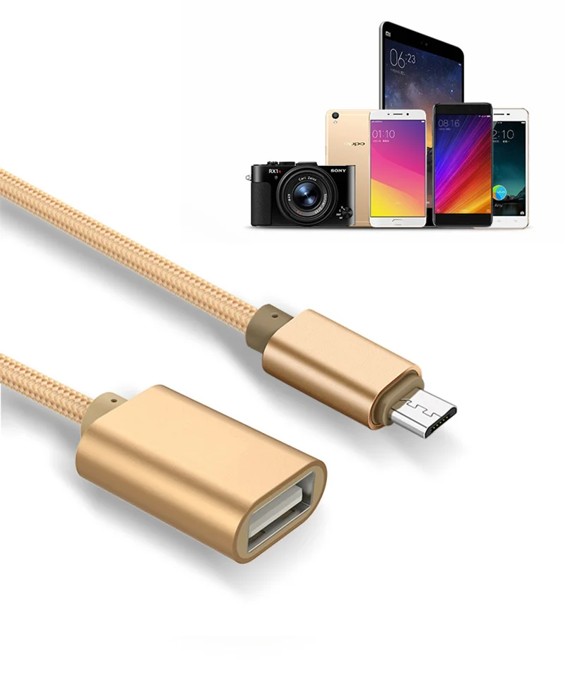 FFFAS Стандартный Android Micro USB OTG кабель 15 см игровой OTG адаптер мобильный телефон игры мышь разъем для клавиатуры для samsung USB Flash