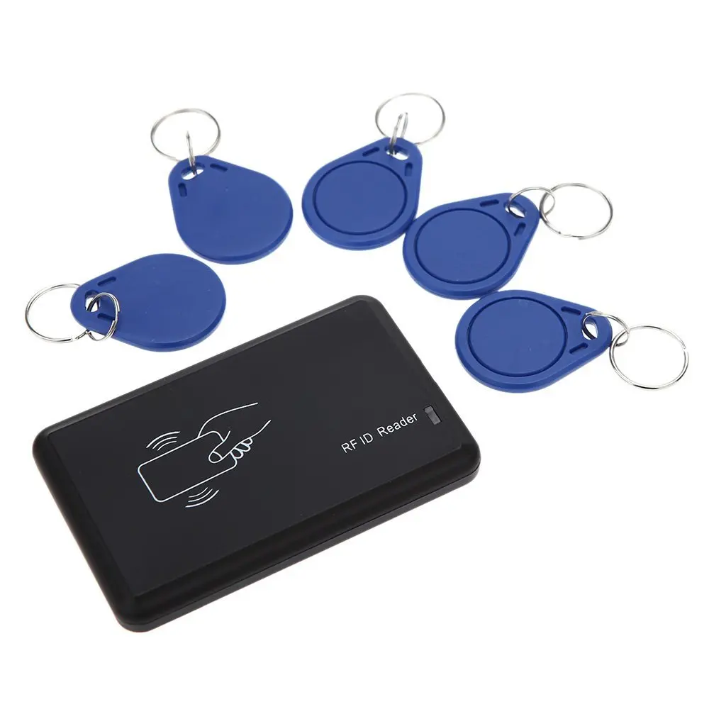 YOC Contacter livraison 14443A ID lecteur de carte avec interface USB 5 pcs carte + 5 pcs porte-clés 13.56 MHZ RFID