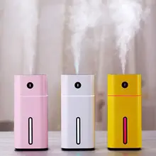 Aroma Essential Oil Diffuser Mini Ultrasonic Square D Humidifier Air Purifier LED Night Light USB Car air freshener for Office new 250ml ultrasonic air humidifier air freshener for home car aroma usb umidificador essential oil diffuser with led warm light