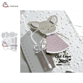 

Mouse Party Metal Cutting Dies Stencils For DIY Scrapbooking Paper Card Decorative Craft Dies Embossing Die Cuts New 2019