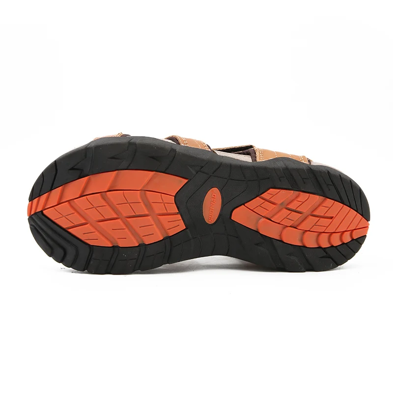 Brown Confortáveis De light Andaziyan dark Chinelos Preto Sandálias E Sapatas Brown Couro Dos Homens qPqtX1wZ
