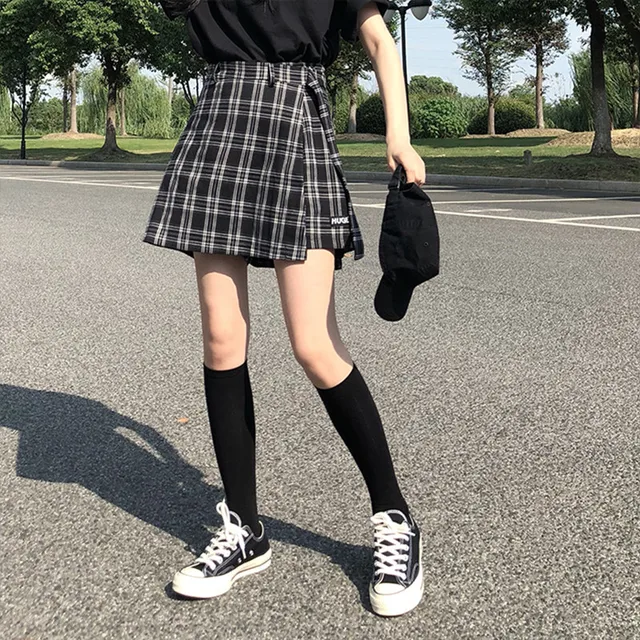 US $15.19 3 colors S-L 2018 autumn and winter High Waist Shorts Skirts Womens Korean preppy style girl school