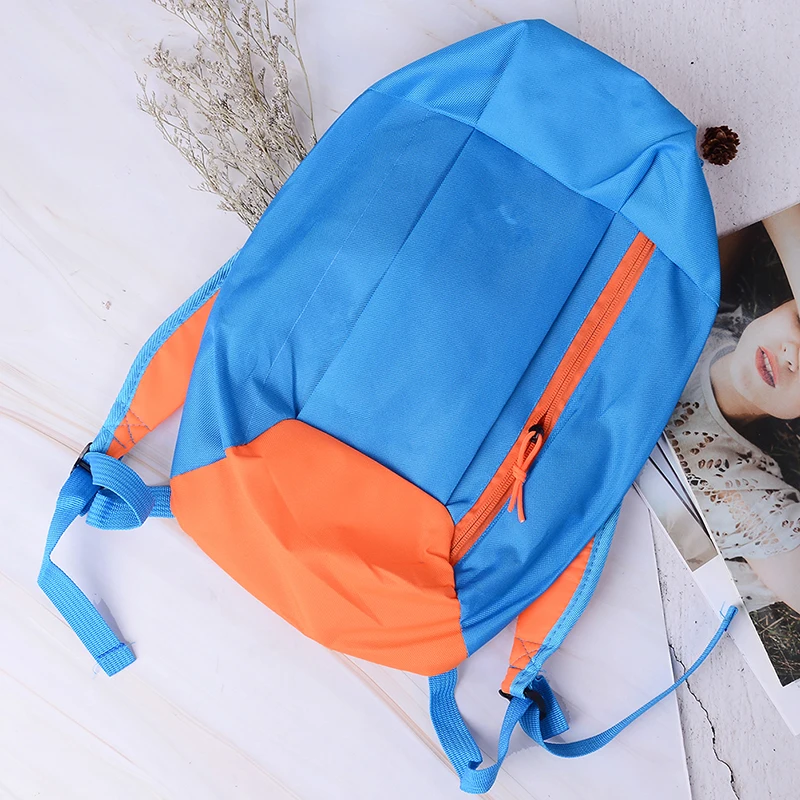 1 шт. унисекс спортивный рюкзак сумка с мягкой ручкой Легкие нейлоновые рюкзаки для путешествий походный рюкзак 9 цветов - Цвет: Небесно-голубой