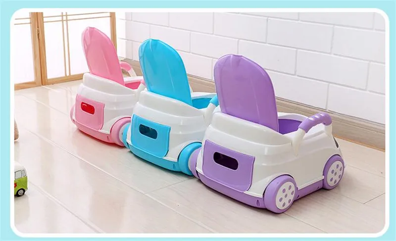 Cute Bebe Camping Car Portable Potty Child Cartoon Toilet Seat Kids Pinico WC Toilets For Boys & Girls Baby Potty Training Free 07