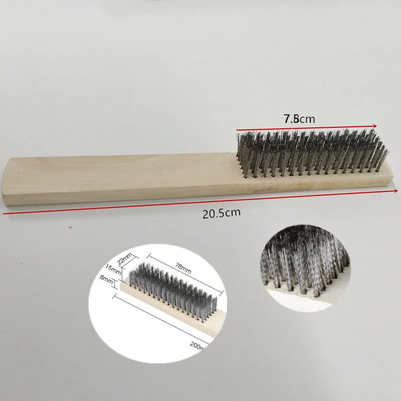 1 шт щетка из нержавеющей стали металлическая поверхность прочные инструменты для удаления краски Чистящая Щетка для удаления ржавчины Ультра жесткая кисть для грецкого ореха