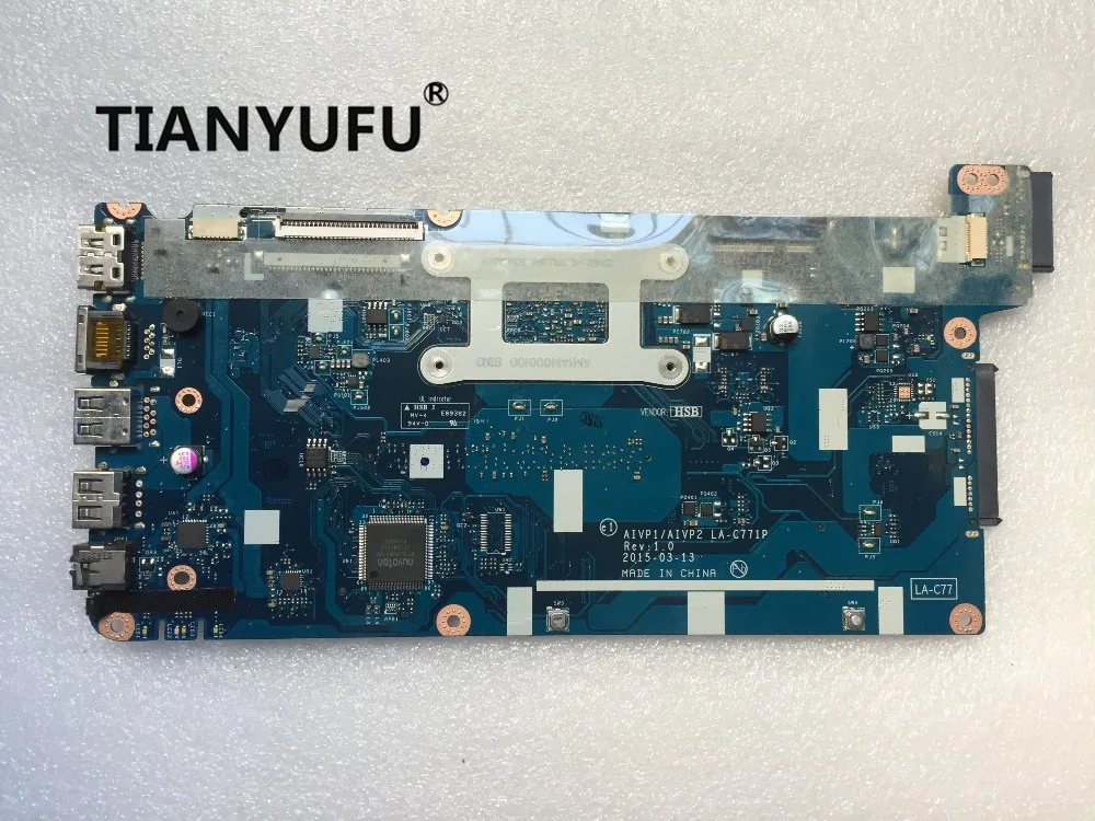 AIVP1/AIVP2 LA-C771P материнская плата для lenovo B50-10 100-15IBY материнская плата портативного компьютера с N2840 Процессор(для intel Процессор) тестирование