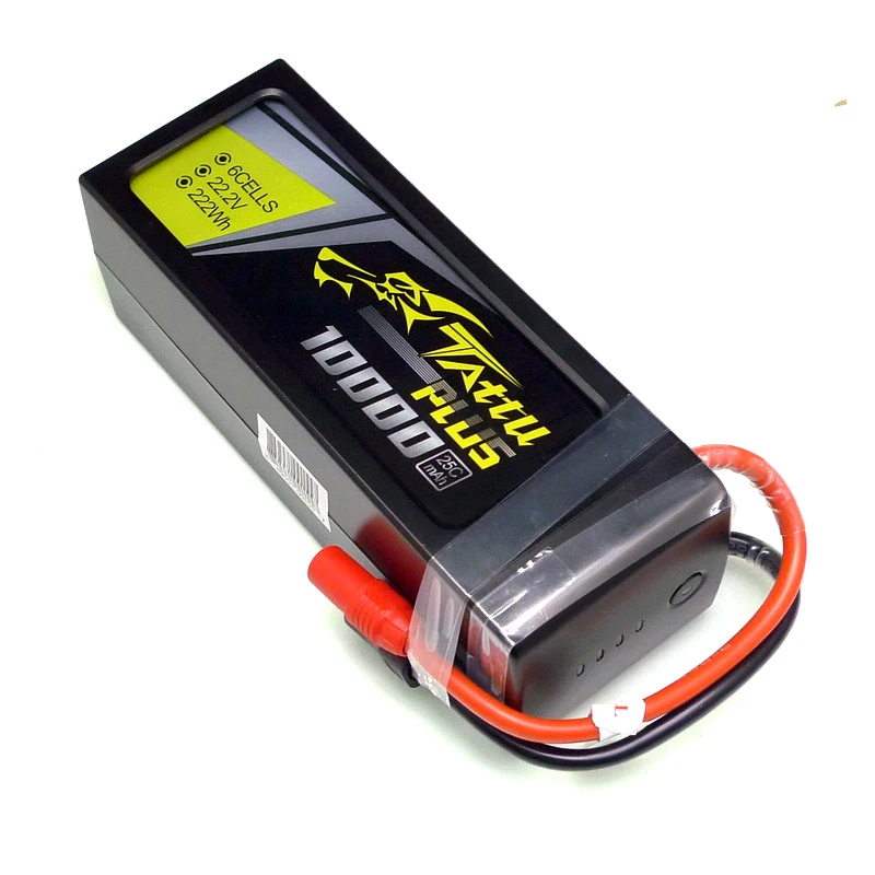 Новый литий полимерный аккумулятор Tattu Plus 22 2 в 25C 6S 10000 мАч с разъемом AS150 + XT150 для