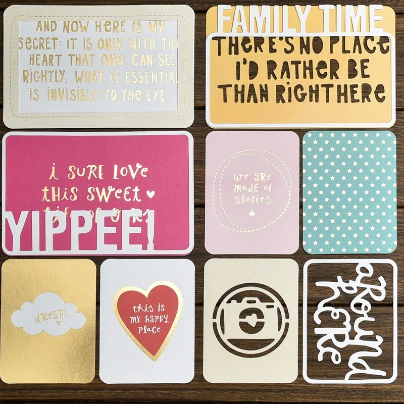 

12pcs Family Time Cardstock Die Cuts for Scrapbooking/Card Making/Journaling Project DIY