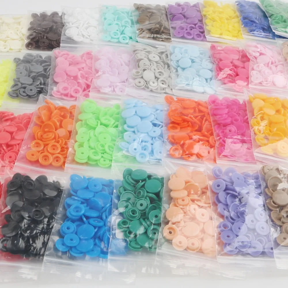 20Sets Round Plastic Snaps Button Fasteners KAM T5 12mm Garment