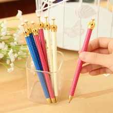 Распродажа красивая корона шариковая студенческие ручки Шариковая ручка школьные офисные принадлежности Обучающие канцелярские принадлежности