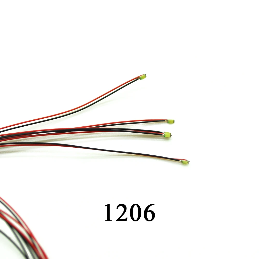 1206 SMD модель шлейфа HO N OO scale предварительно припаянный micro litz проводной