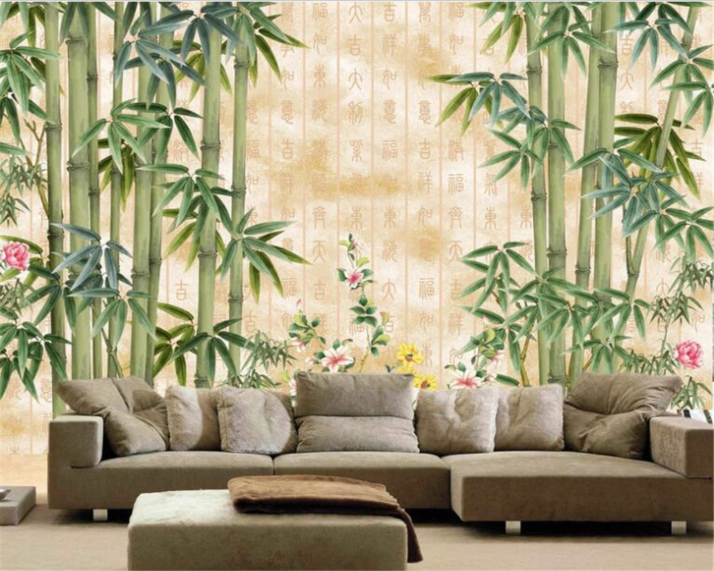 Beibehang Kamar Tidur Ruang Tamu HD Indah Bambu Beibehang Kustom Beibehang Kamar Tidur Ruang Tamu HD Indah Bambu Beibehang Kustom