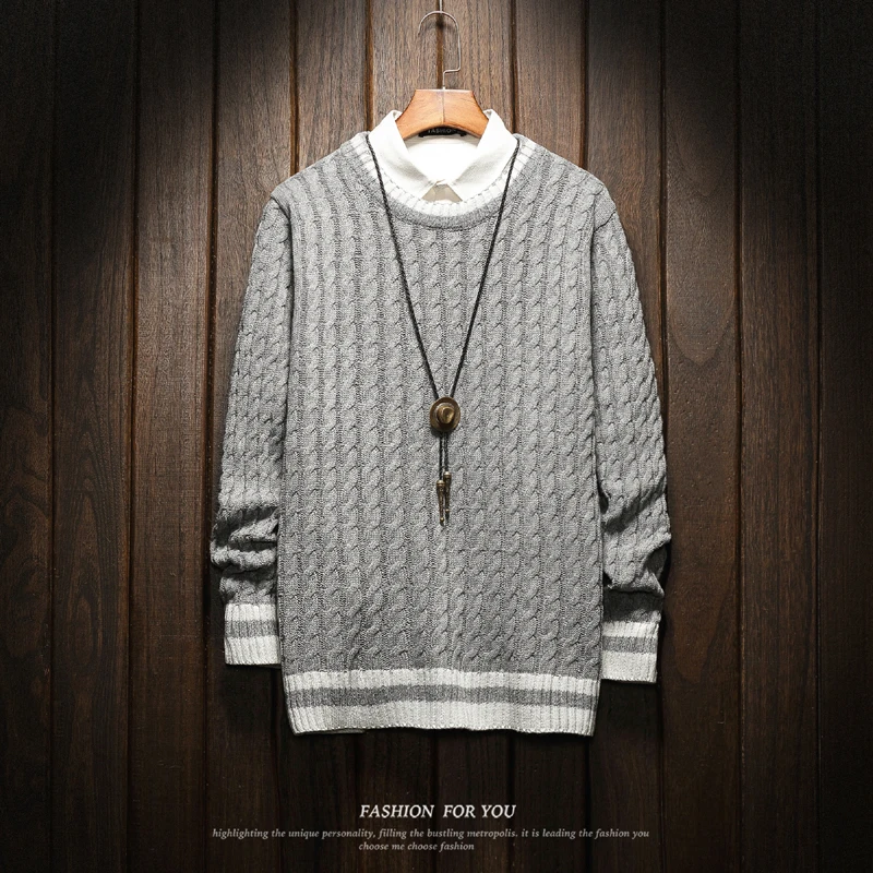 Christmas Men Sweaters Winter Clothes Plus Size Asian M-4XL 5XL 6XL Japan Style Casual Standard Designer Pullovers