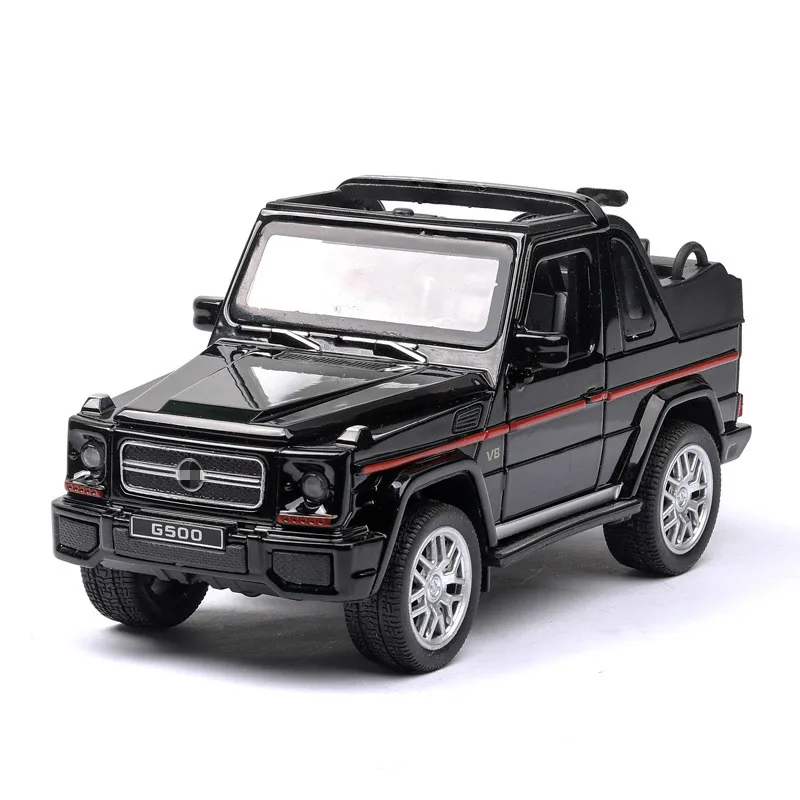 G500 Roadster Cross-country Music Linghting 1:32 Simulated Alloy Car Toy Pull Back Hot Sale Car Model Toys for Children Boys Toy