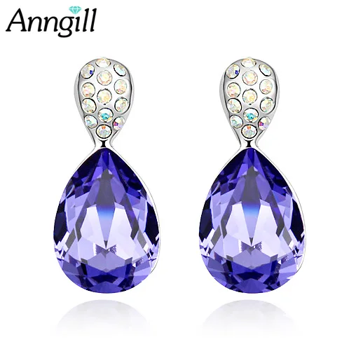 

ANNGILL Fashion Drop Earrings for Women Crystals from Swarovski Dangle Earing Statement Wedding Jewelry Bijoux WHOLESALE