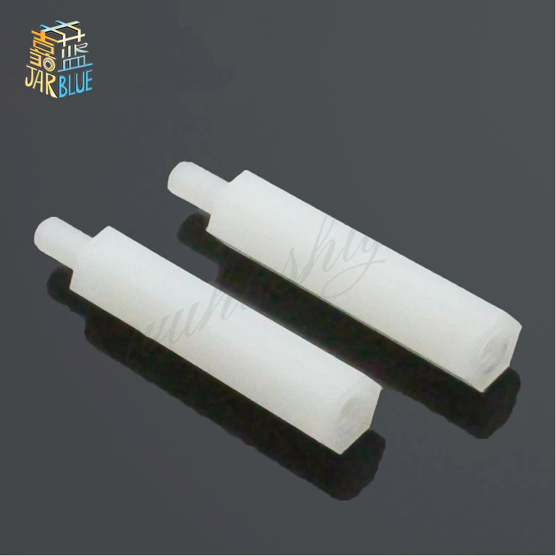 

50Pcs M2.5/M3/M4+6mm Spacing Screw for PCB/Computer Motherboard Hexagonal Nylon Standoff Spacers NL06